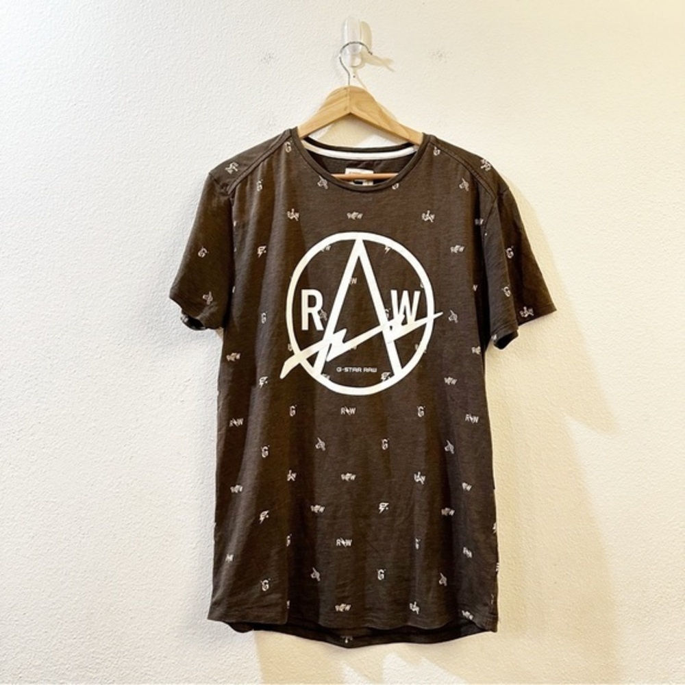 G-Star Raw Men's Avisar Round Neck‎ T-Shirt Size Medium Green